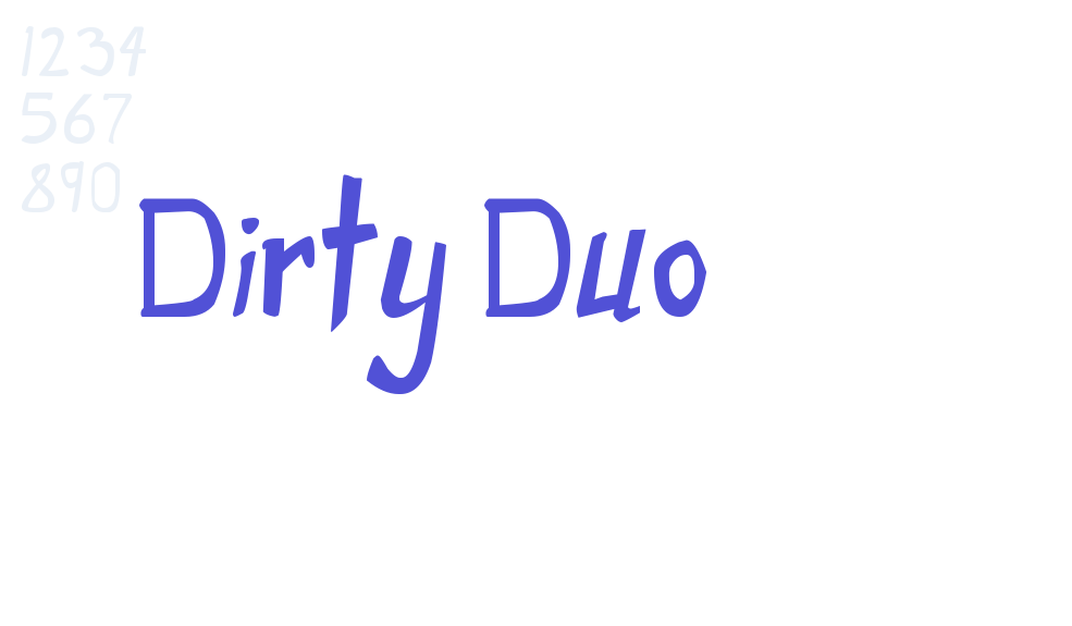 Dirty Duo-font-download