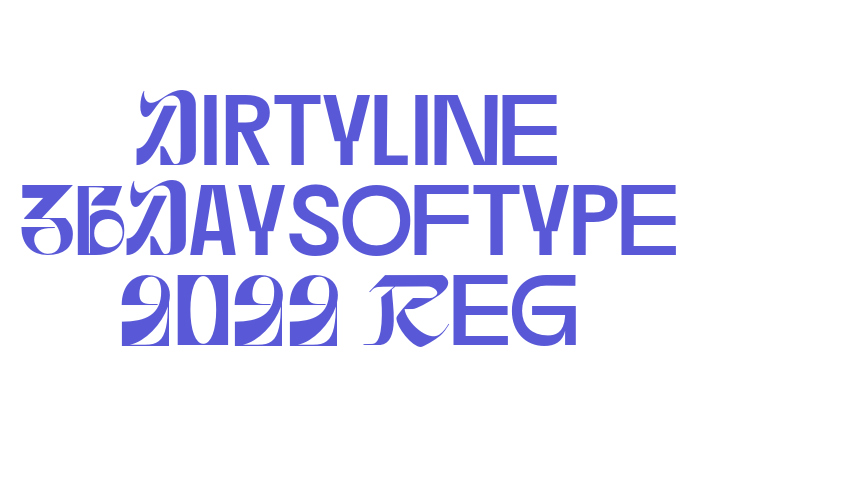 Dirtyline 36Daysoftype 2022 Reg Font