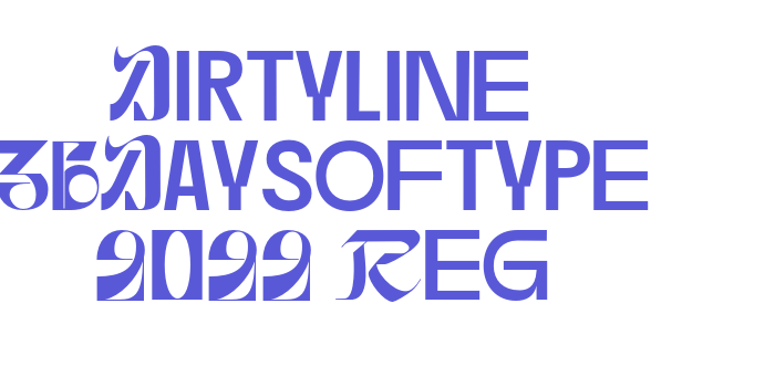 Dirtyline 36Daysoftype 2022 Reg Font Download