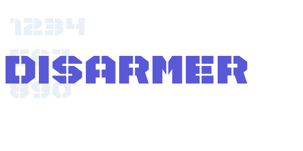 Disarmer font free