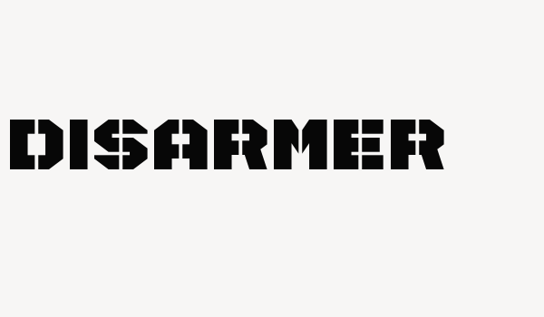 Disarmer Font