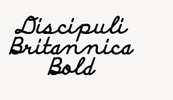 Discipuli Britannica Bold Font