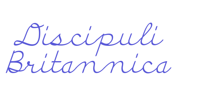 Discipuli Britannica Font