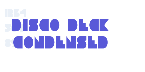 Disco Deck Condensed font free