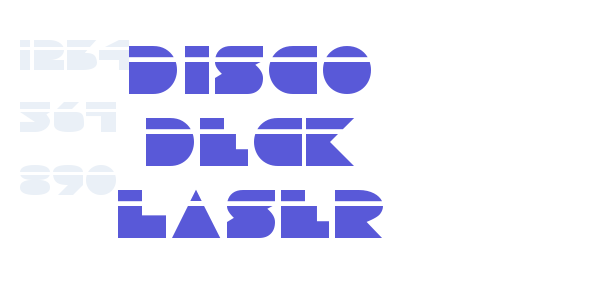 Disco Deck Laser font free