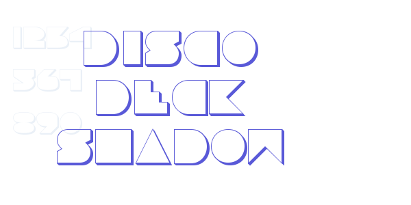 Disco Deck Shadow font free