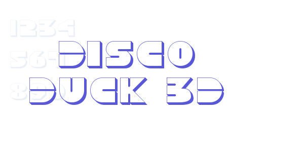 Disco Duck 3D font free