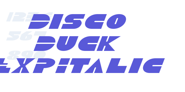 Disco Duck ExpItalic font free