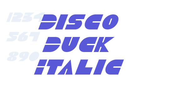 Disco Duck Italic font free