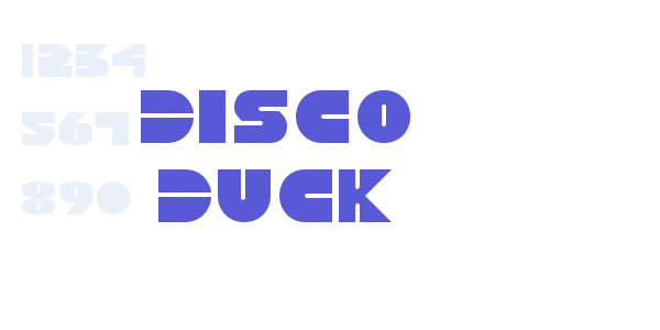 Disco Duck font free