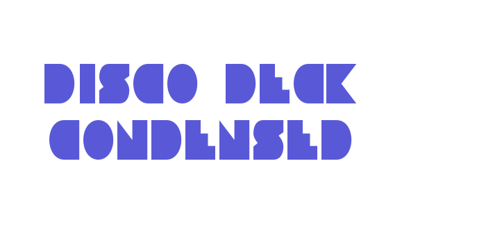 Disco Deck Condensed Font Download