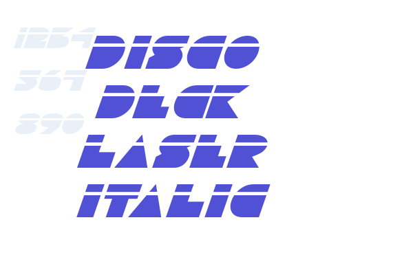 Disco Deck Laser Italic