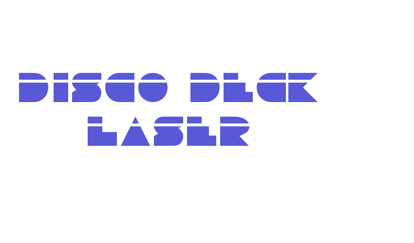 Disco Deck Laser Font Download