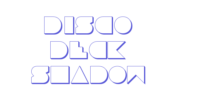 Disco Deck Shadow Font Download