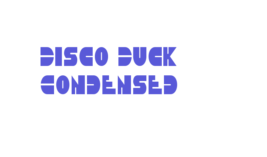 Disco Duck Condensed Font Download