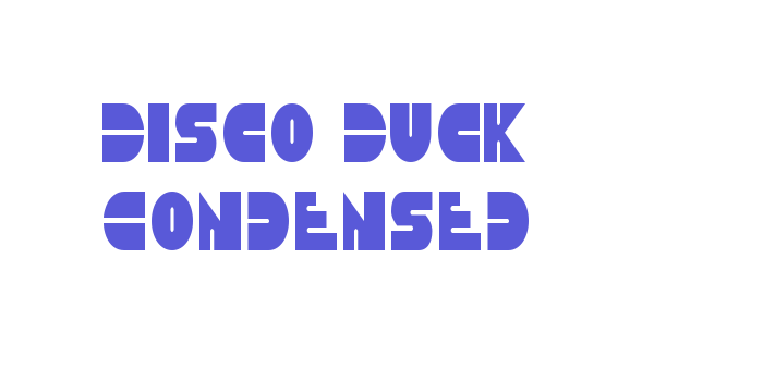 Disco Duck Condensed Font Download