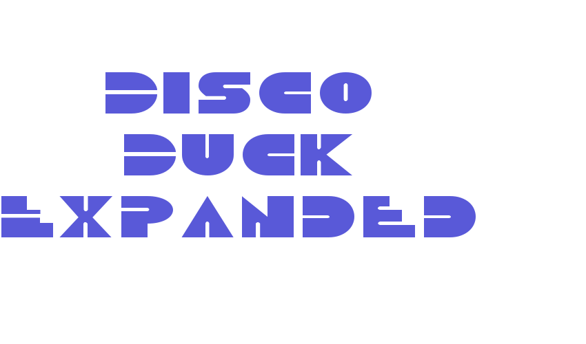 Disco Duck Expanded Font Download