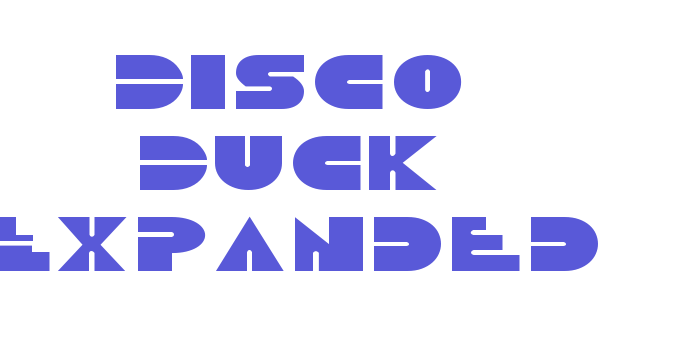 Disco Duck Expanded Font Download