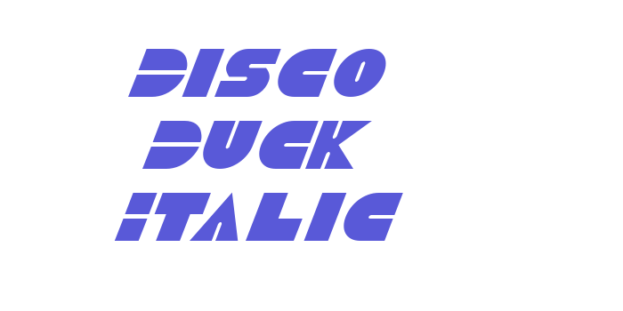 Disco Duck Italic Font Download