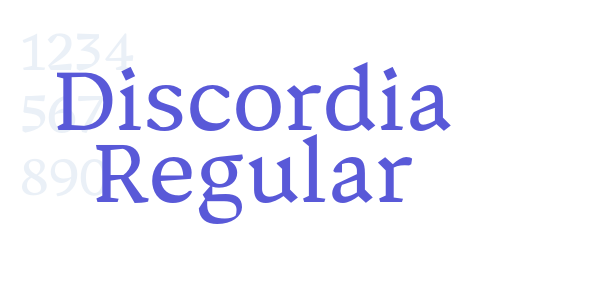 Discordia Regular font free