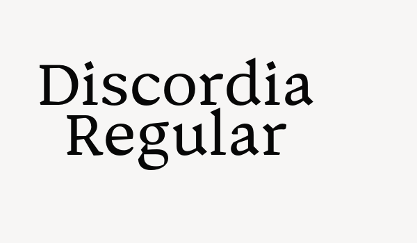 Discordia Regular Font