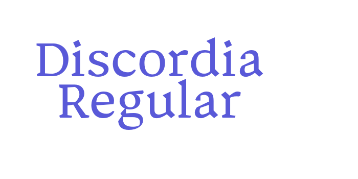 Discordia Regular Font Download