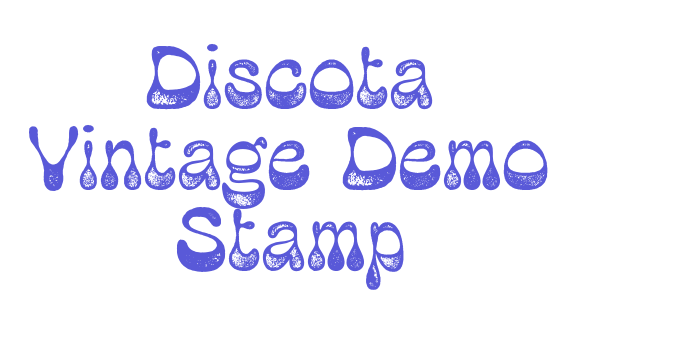 Discota Vintage Demo Stamp Font Download