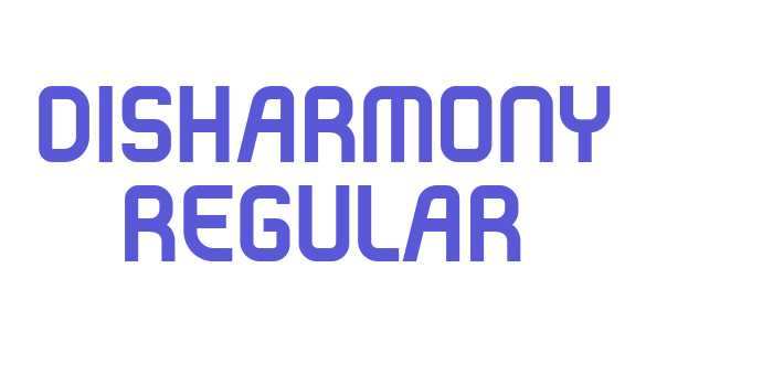 Disharmony Regular Font