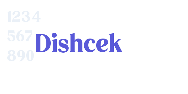 Dishcek font free