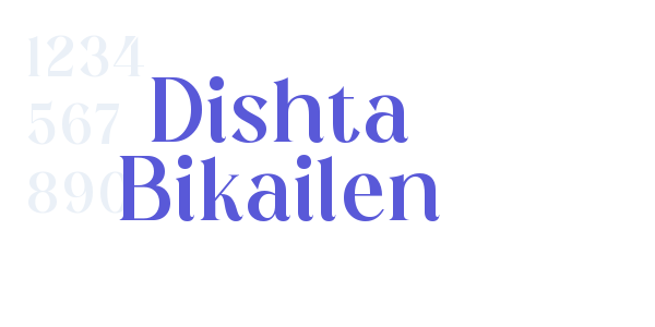 Dishta Bikailen font free