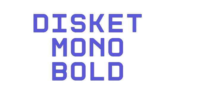 Disket Mono Bold Font Download