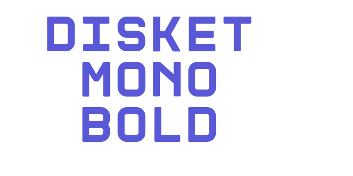 Disket Mono Bold Font