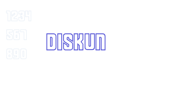 Diskun font