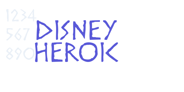 Disney Heroic font free