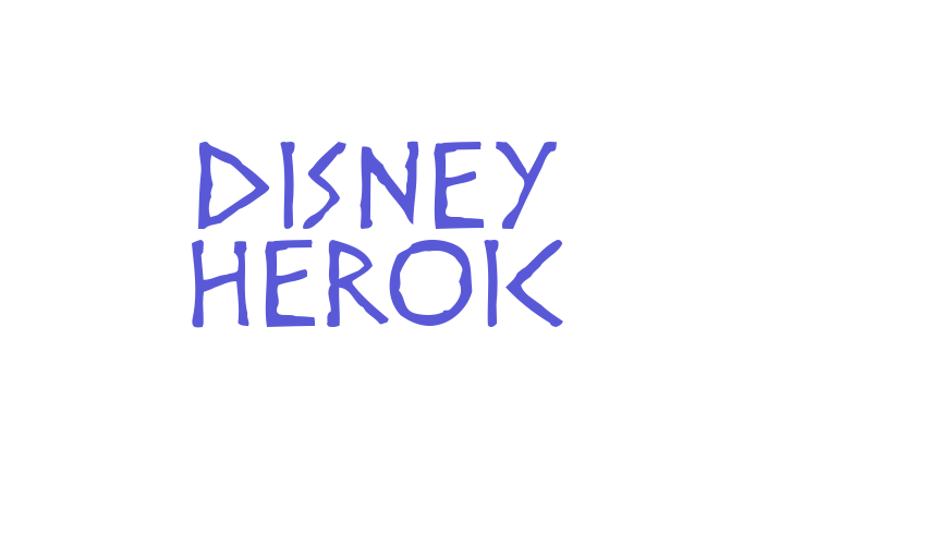 Disney Heroic Font