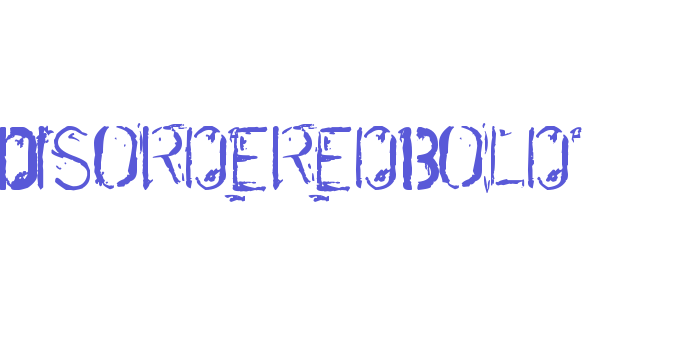 DisorderedBold Font Download