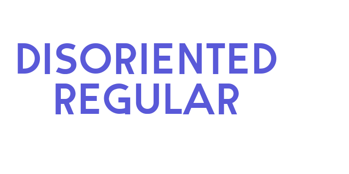 Disoriented Regular Font Download