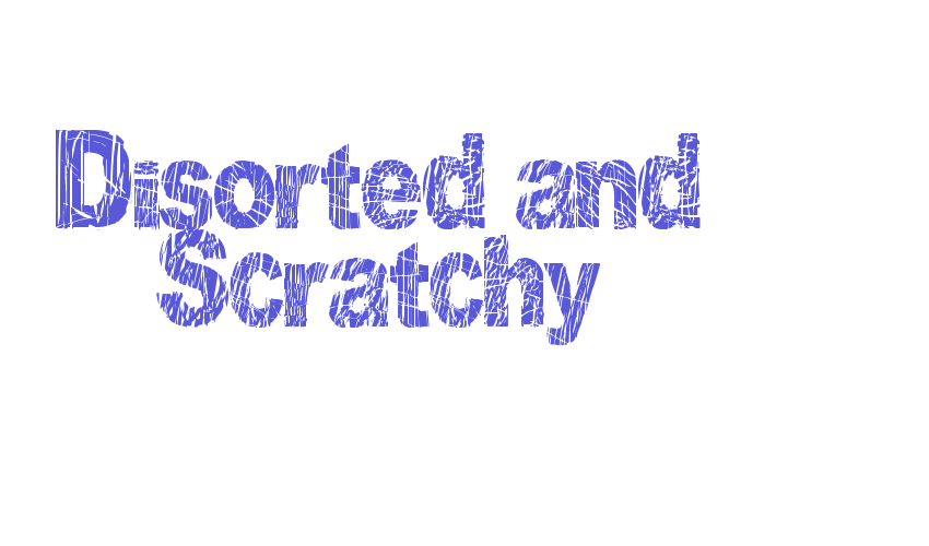 Disorted and Scratchy Font Download