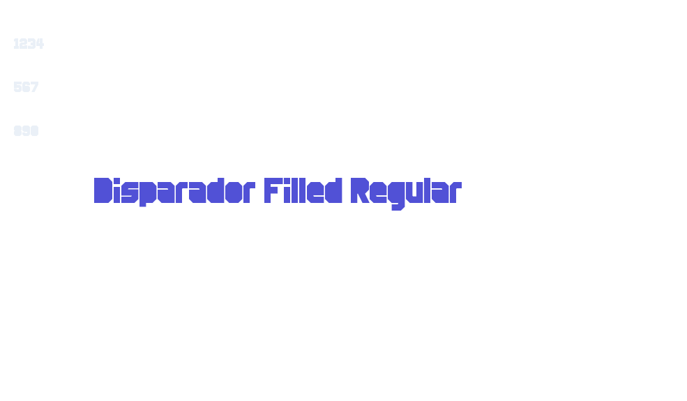 Disparador Filled Regular-font-download