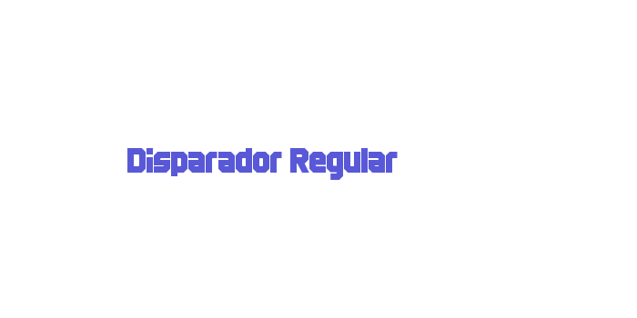 Disparador Regular Font Download