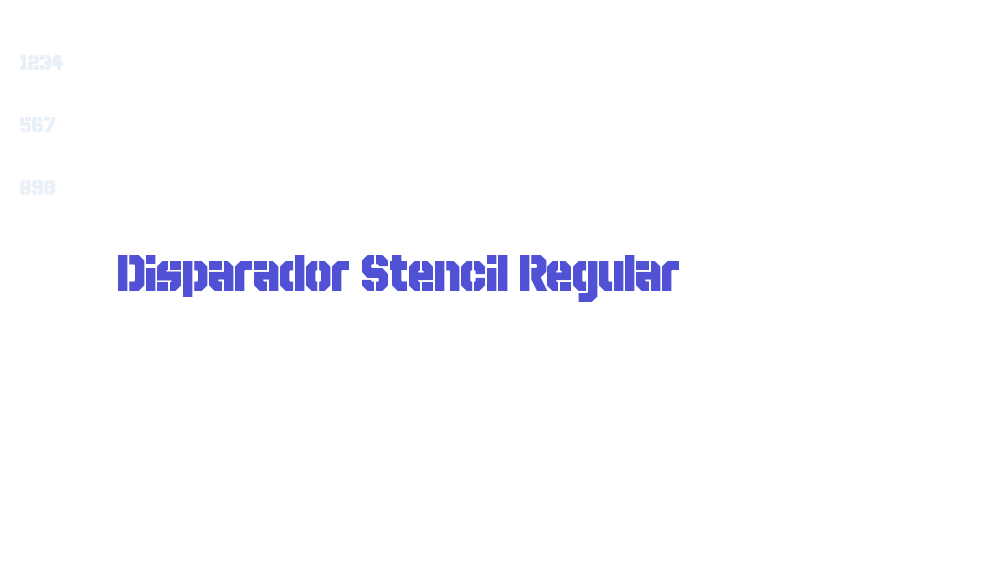 Disparador Stencil Regular-font-download