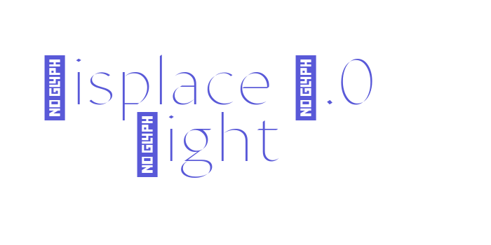 Displace 2.0 Light Font Download