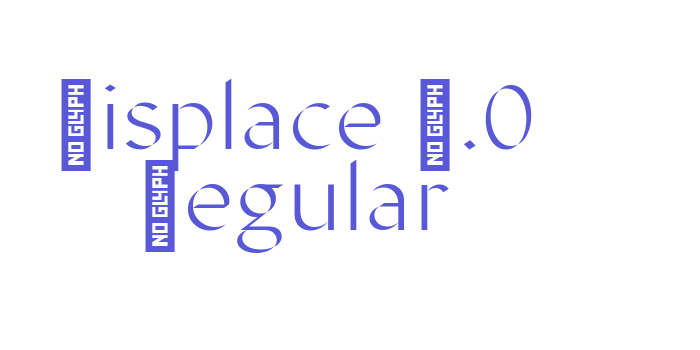 Displace 2.0 Regular Font Download