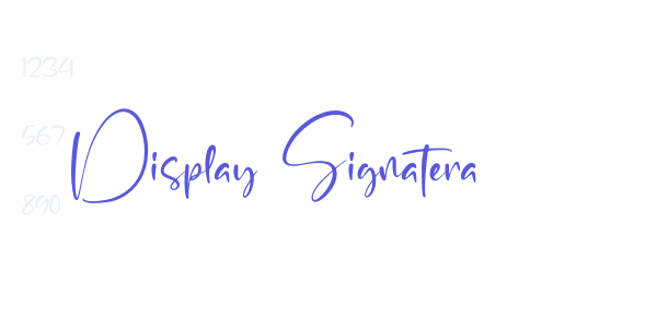 Display Signatera font free