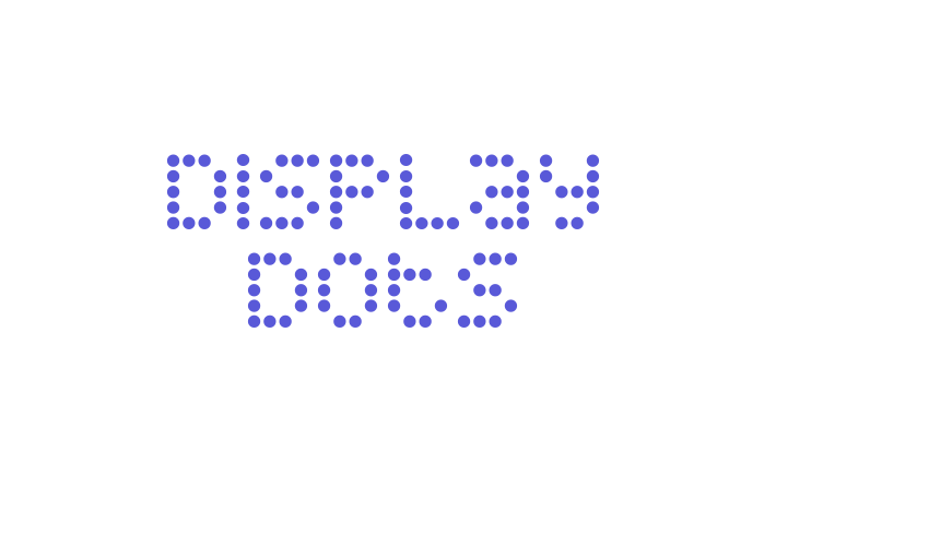 Display Dots Font Download