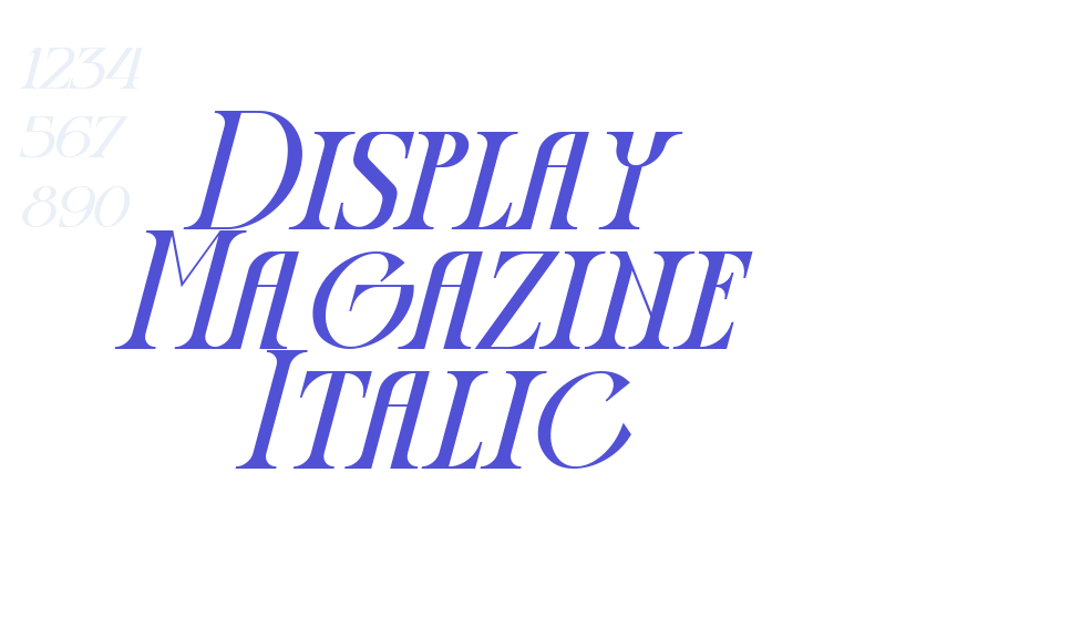 Display Magazine Italic-font-download