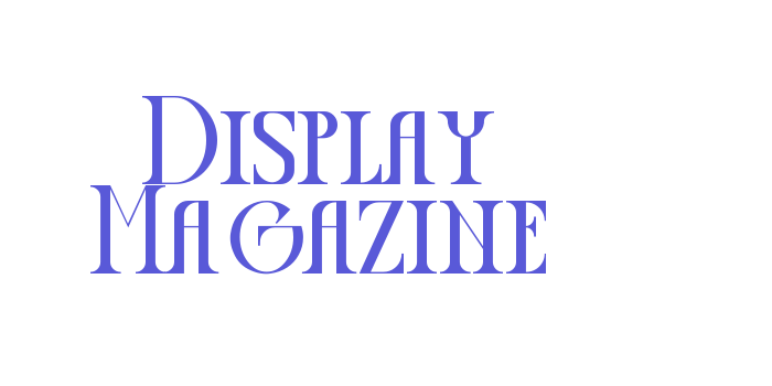 Display Magazine Font Download