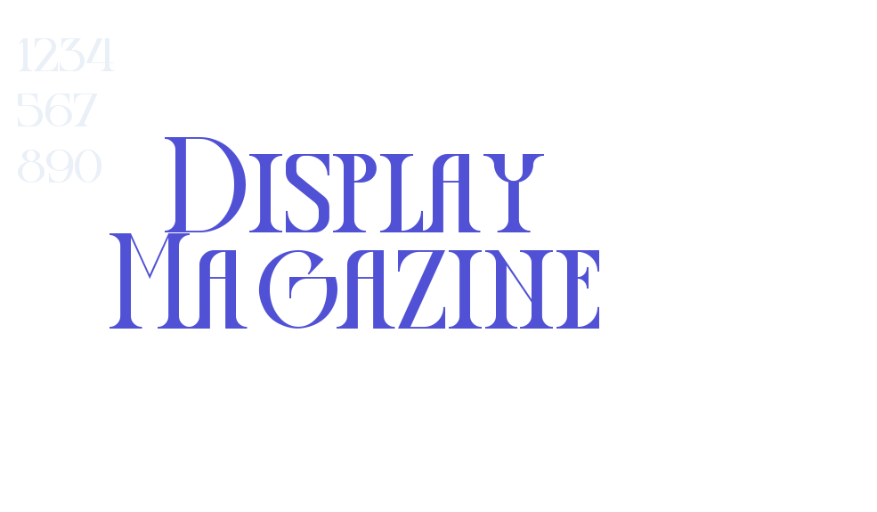 Display Magazine-font-download