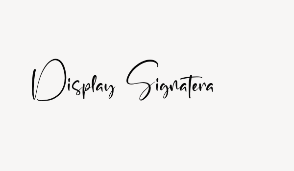 Display Signatera Font