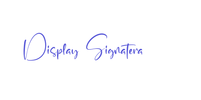 Display Signatera Font Download